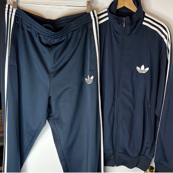 Adidas Firebird Tracksuit sweatsuit warmup soccer jogging suit jacket pants set - Picture 2 of 15